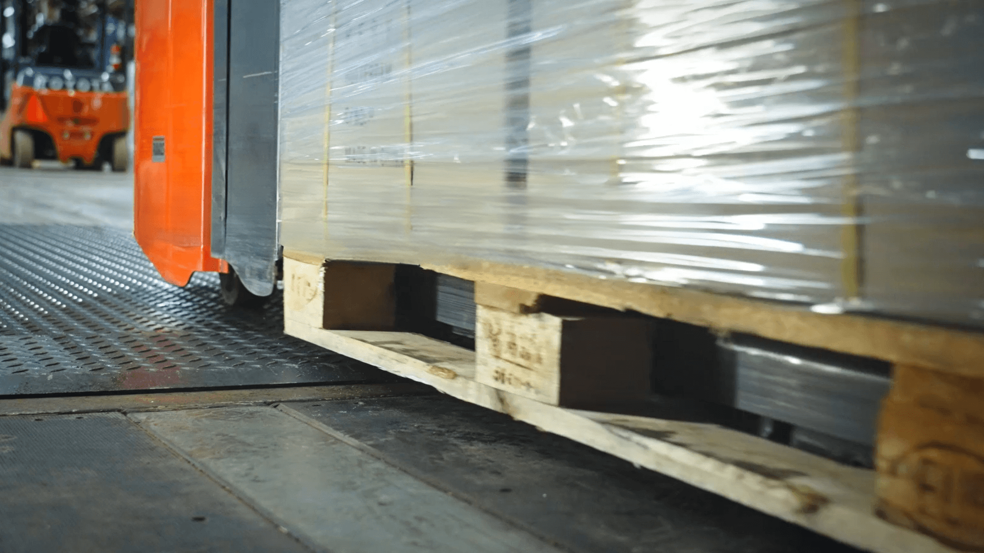 Docks with frequent pallet truck usage