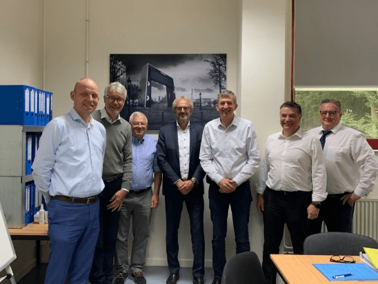 From left to right: Bennie Stapensea, Dominique Van Nieuwenhove, Bertrand Schiltz, Ulbe Bijlsma, Didier Schiltz, Denis Brondel, Alexander Penninck