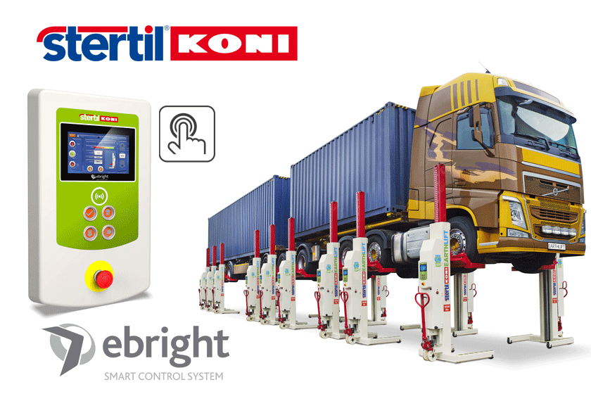 Stertil-Koni introduces the ebright Smart Control on mobile colum lifts
